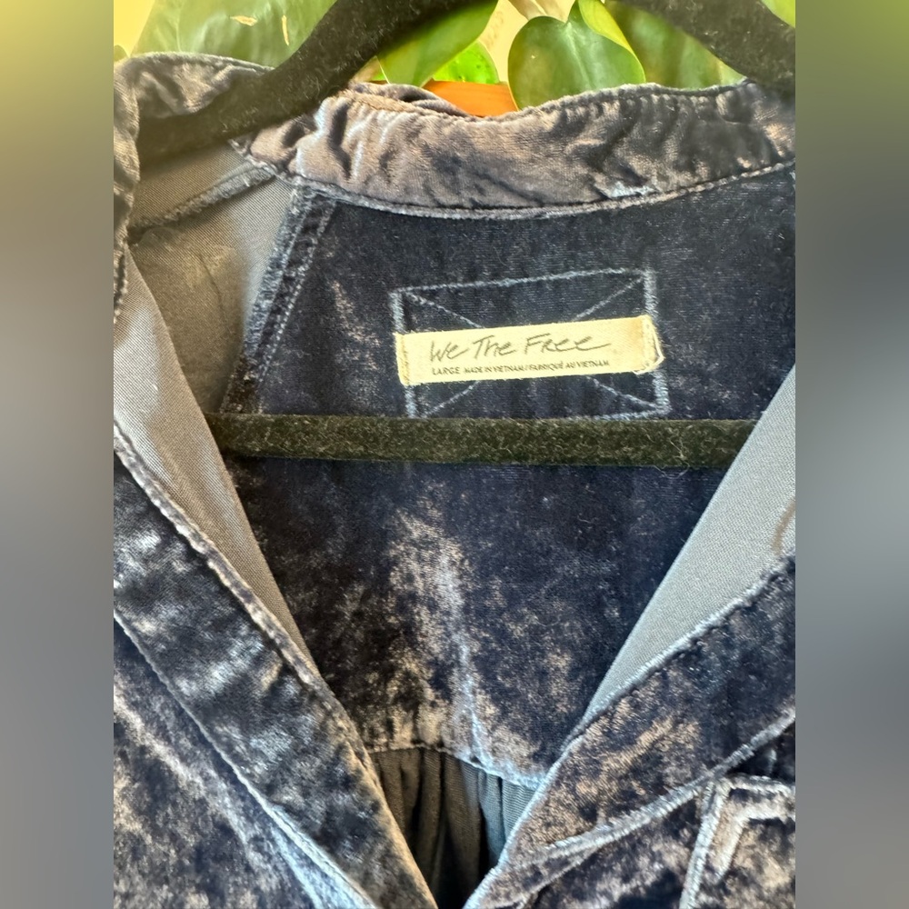 NEW!! Free People We The Free - Night Skies Velvet Top - Picture 4 of 14